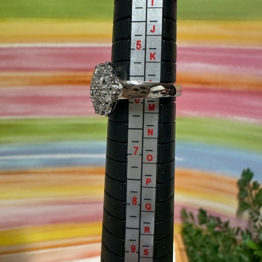 Crystal & rhinestone ring - Picture 5 of 5
